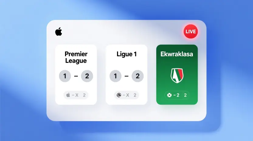 Interfejs zakładów sportowych Betclic - przegląd oferty