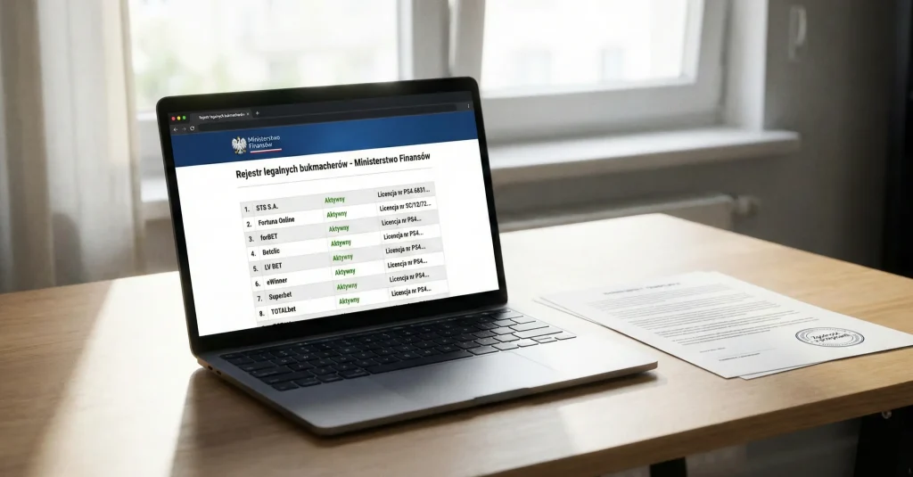 Lista legalnych bukmacherów w Polsce z licencją Ministerstwa Finansów