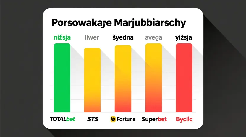 Porównanie marż bukmacherskich - TOTALbet vs konkurencja