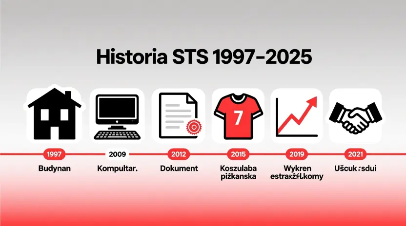 Historia rozwoju STS od 1997 do 2025 - kluczowe kamienie milowe polskiego bukmachera
