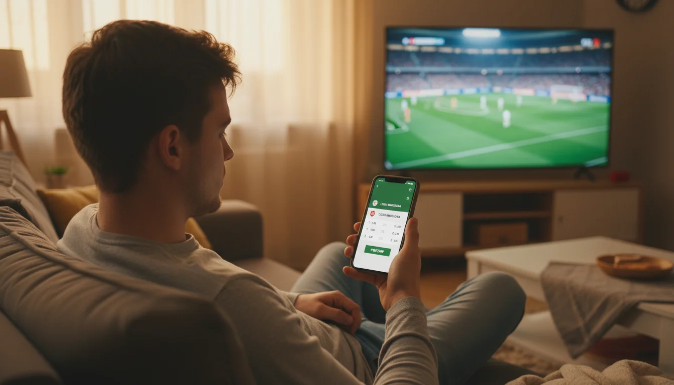 Wygodne obstawianie zakładów online na smartfonie z kanapy